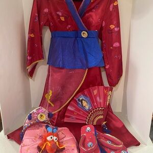 Disney Red and Blue Mulan Costume Set